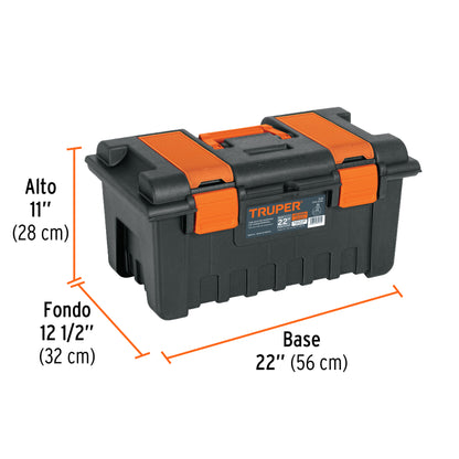 CAJA PARA HERRAMIENTAS TRUPER NARANJA