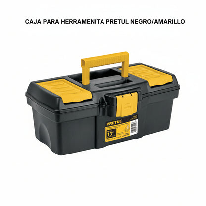 CAJA PARA HERRAMIENTA PRETUL NEGRO/ AMARILLO