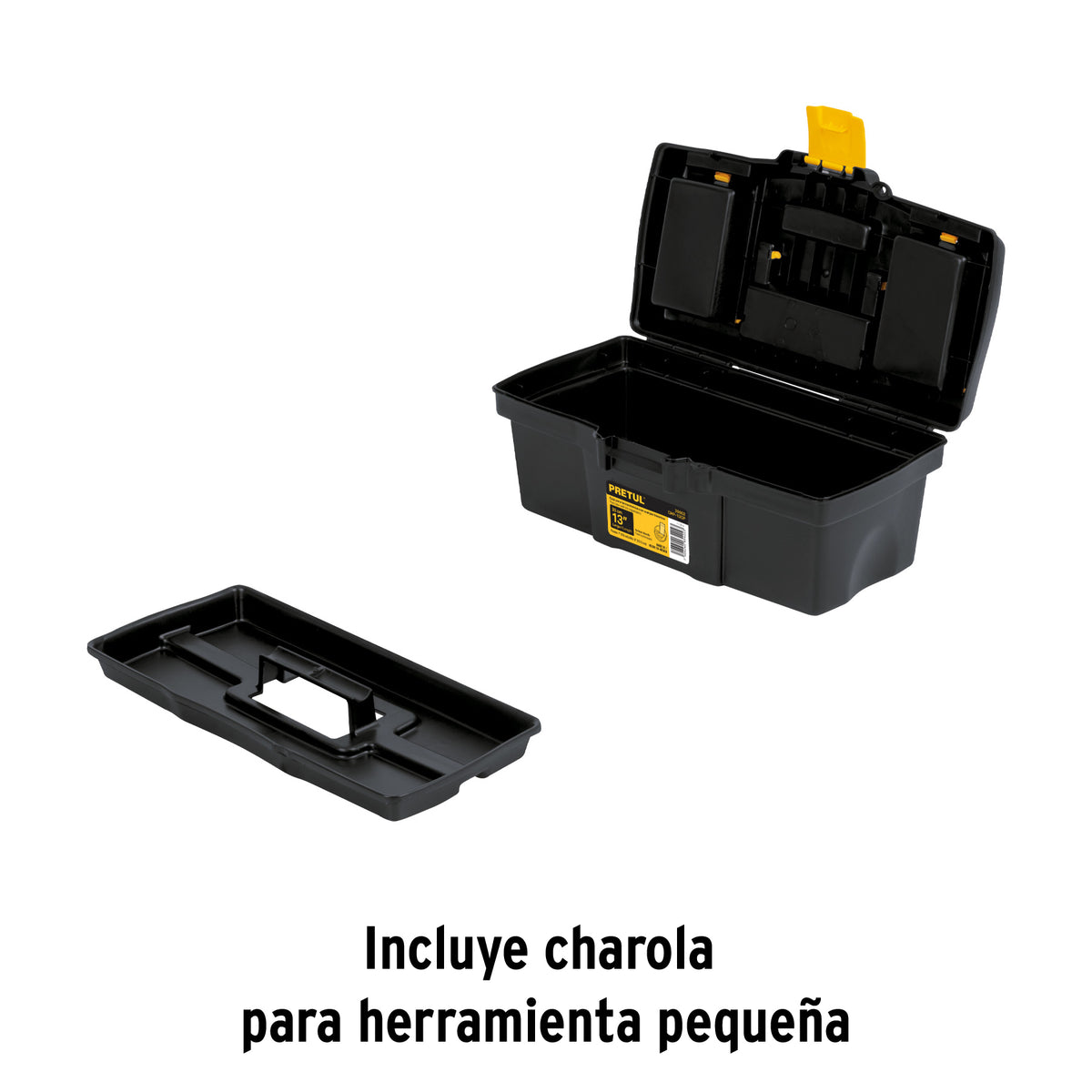 CAJA PARA HERRAMIENTA PRETUL NEGRO/ AMARILLO