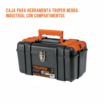 CAJA PARA HERRAMIENTAS CON COMPARTIMIENTOS TRUPER CHP-17XC NEGRA INDUSTRIAL