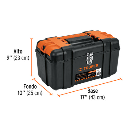 CAJA PARA HERRAMIENTAS CON COMPARTIMIENTOS TRUPER CHP-17XC NEGRA INDUSTRIAL
