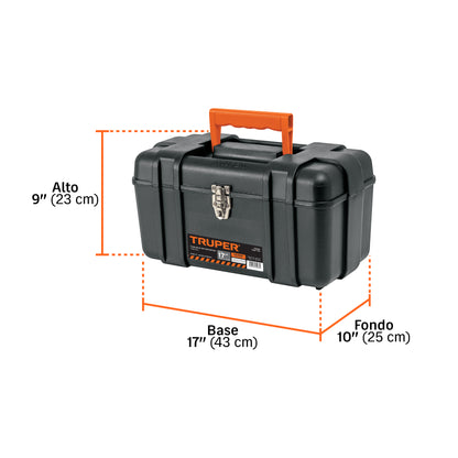 CAJA PARA HERRAMIENTA TRUPER CHP-17X NEGRA INDUSTRIAL