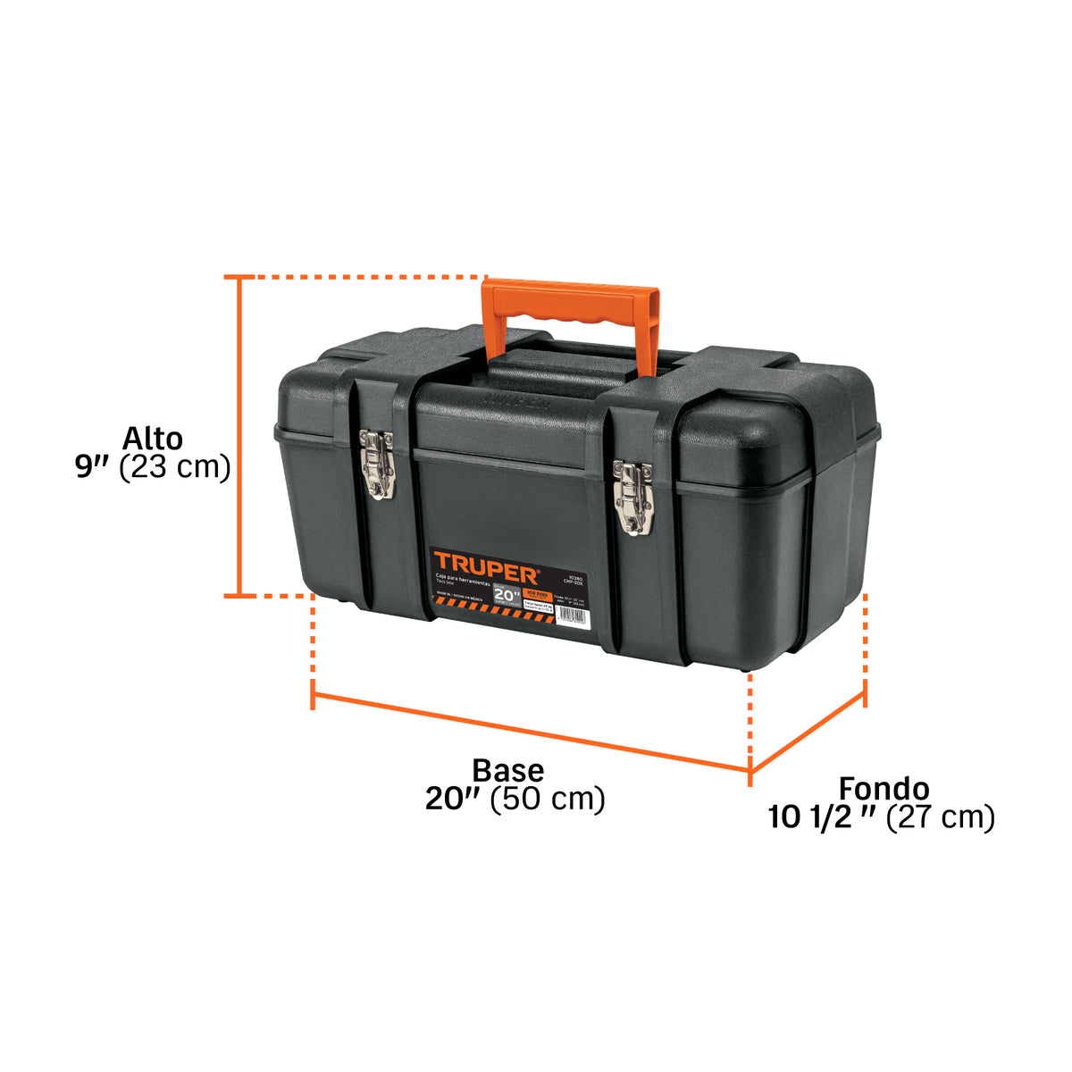 CAJA PARA HERRAMIENTA TRUPER CHP-17X NEGRA INDUSTRIAL
