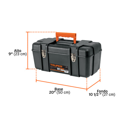 CAJA PARA HERRAMIENTA TRUPER CHP-17X NEGRA INDUSTRIAL