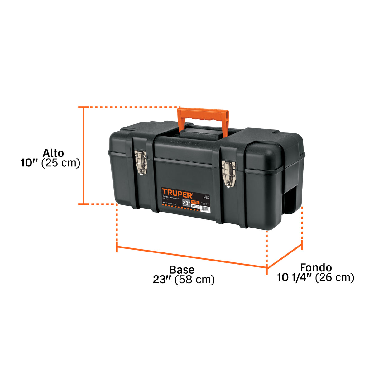 CAJA PARA HERRAMIENTA TRUPER CHP-17X NEGRA INDUSTRIAL