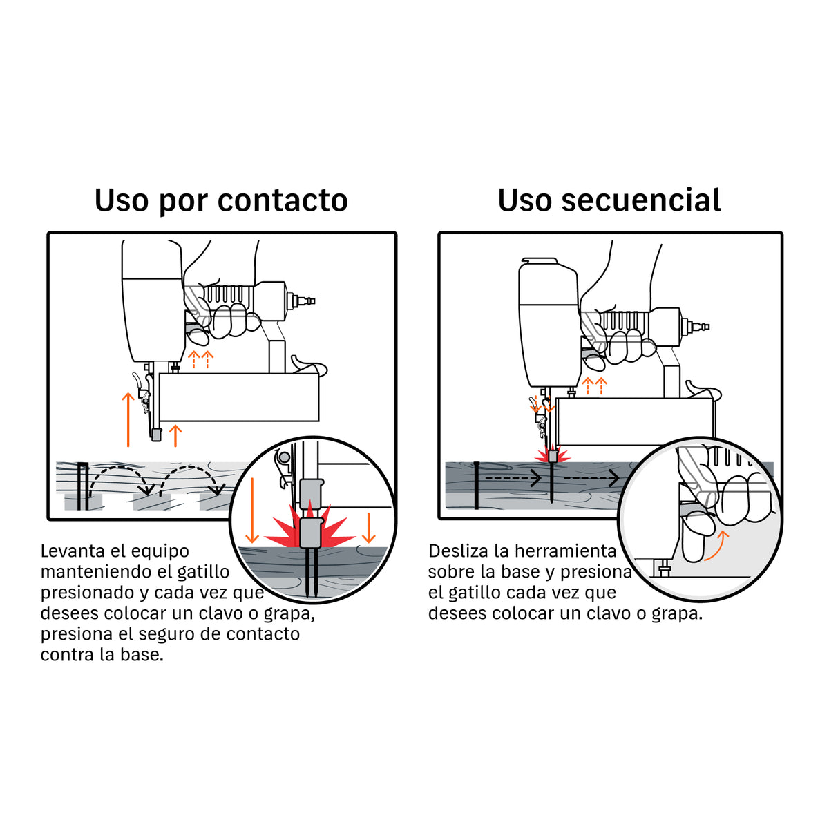 MAQUINA PARA CLAVAR Y ENGRAPAR NEUMATICA CAL.18 TRUPER CLNE-18E
