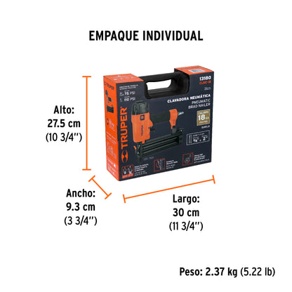 MAQUINA PARA CLAVAR NEUMATICO CAL.18 TRUPER CLNE-18