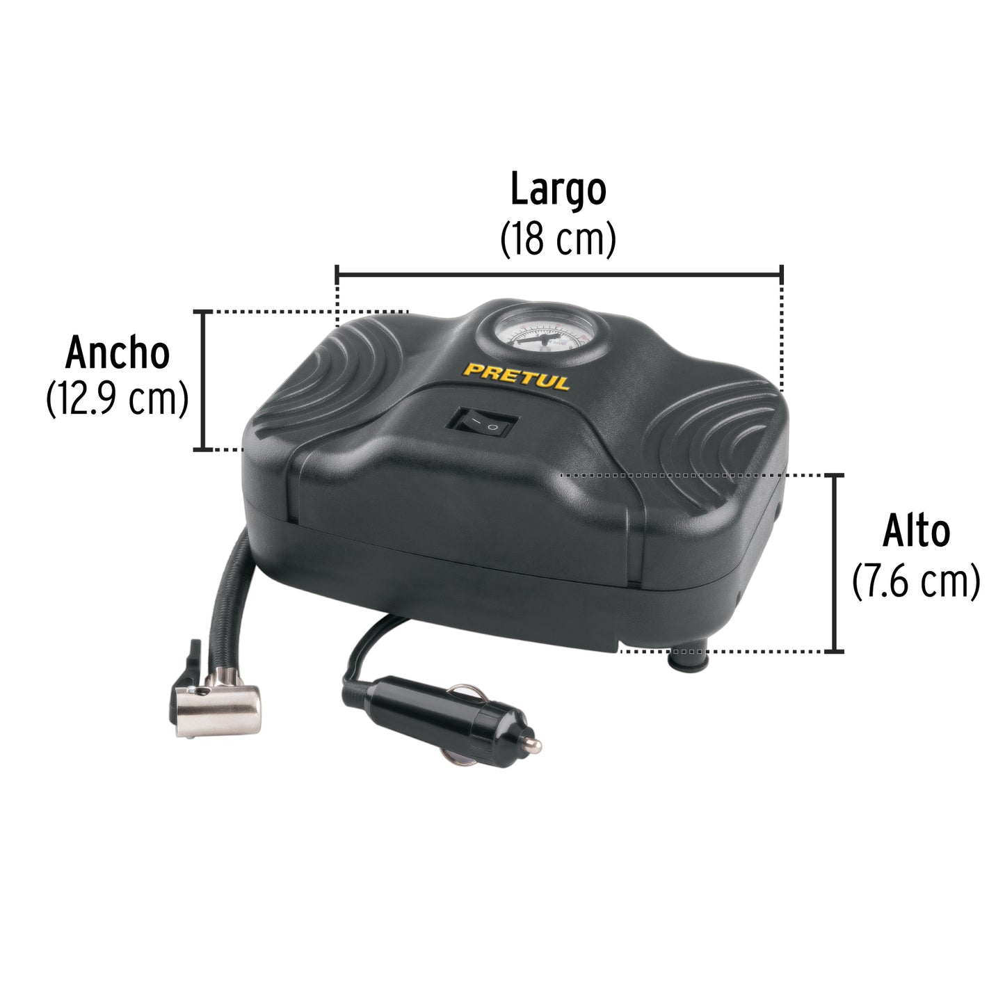 COMPRESOR DE AIRE PARA CARRO PRETUL