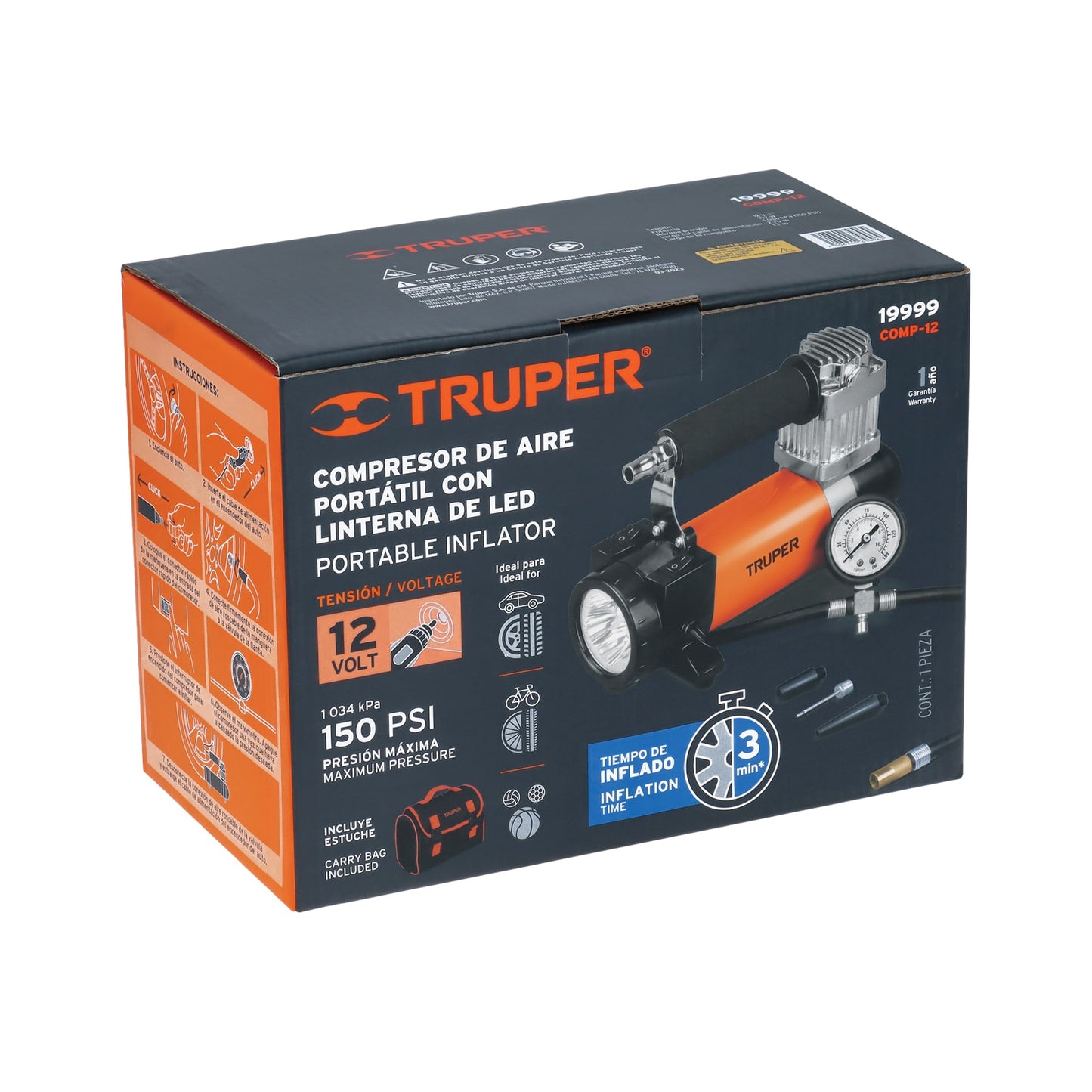 COMPRESOR DE AIRE PARA CARRO TRUPER