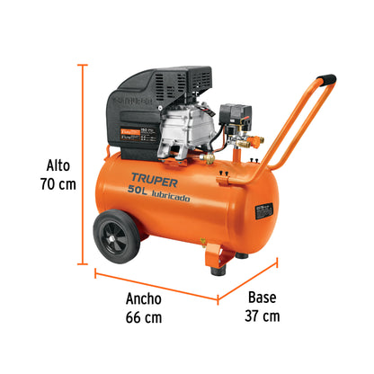 COMPRESOR DE AIRE COMP-50LT TRUPER 3-1/2-HP