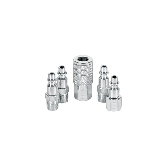 JUEGO COPLE/CONECTORES PARA COMPR F/M 5PCS PRETUL
