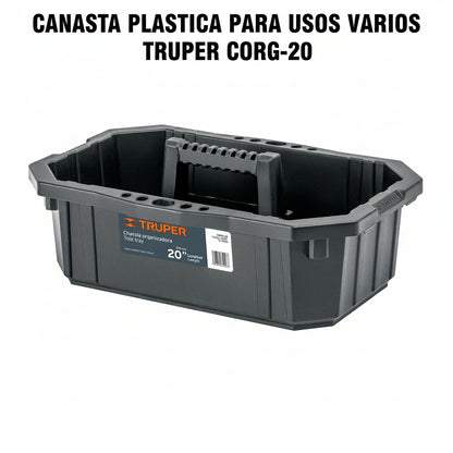 CANASTA PLASTICA PARA USOS VARIOS TRUPER CORG-20