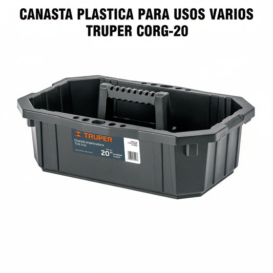 CANASTA PLASTICA PARA USOS VARIOS TRUPER CORG-20