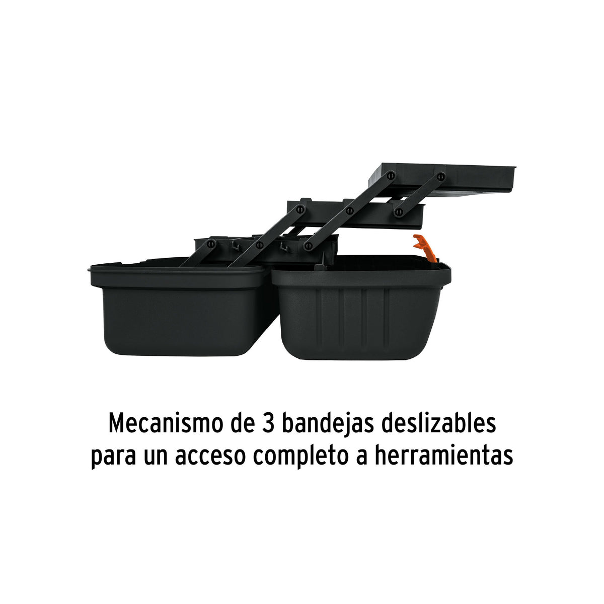 CAJA PARA PESCA TRUPER 16" TAPA NARANJA CPE-16N