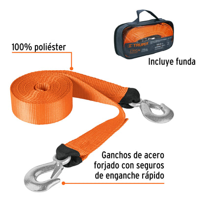 LAZO REMOLQUE CARRO 5.8M CON GANCHO TRUPER