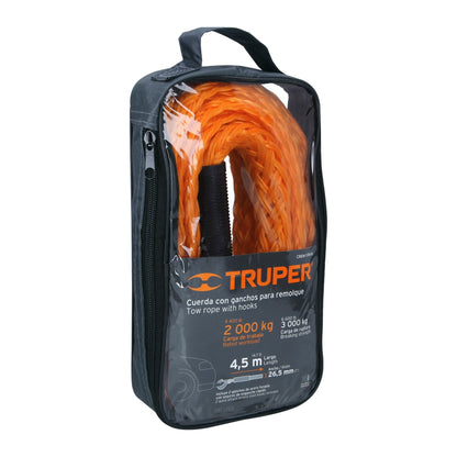 LAZO REMOLQUE CARRO 4.5M CON GANCHO TRUPER