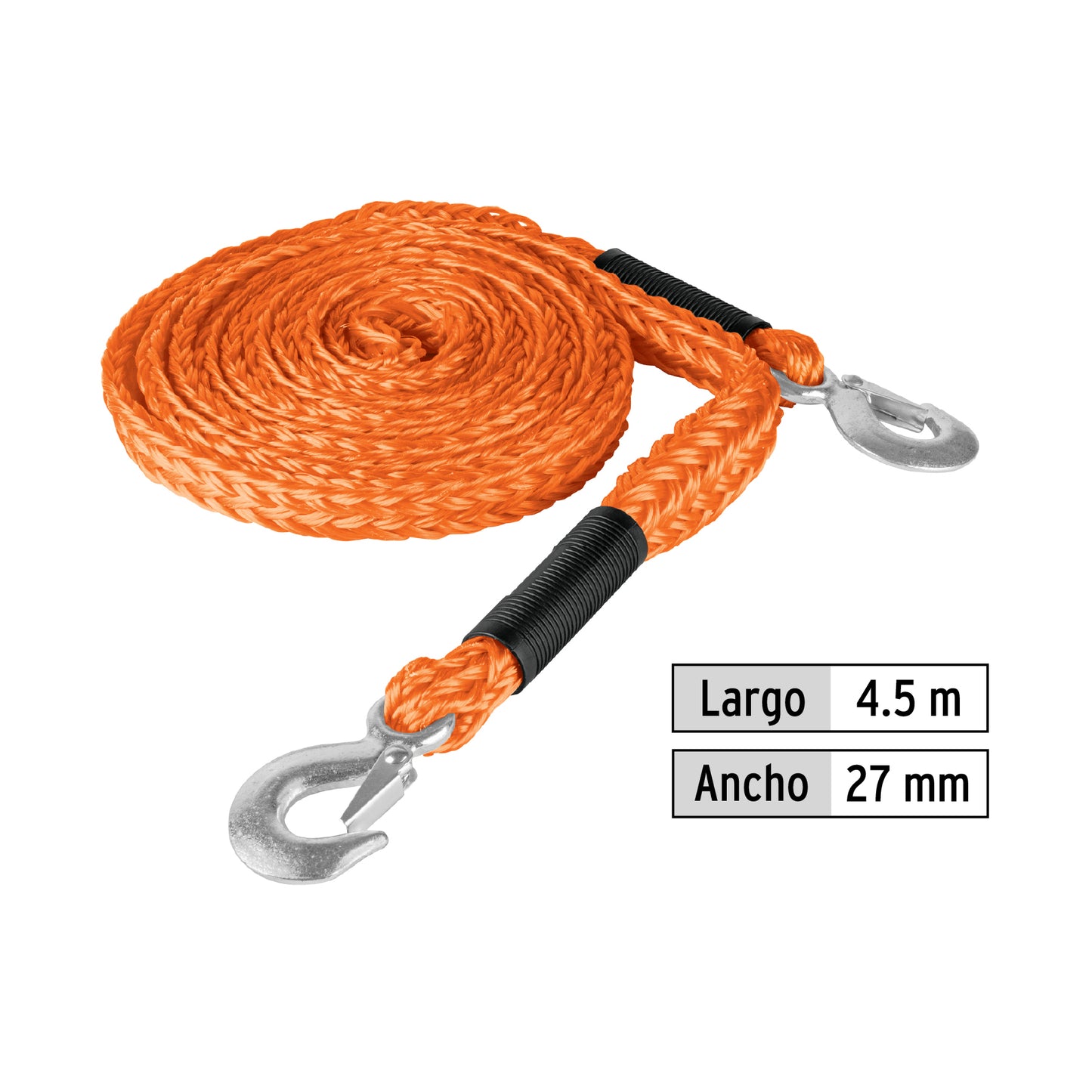 LAZO REMOLQUE CARRO 4.5M CON GANCHO TRUPER
