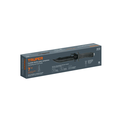 CUCHILLO TACTICO PARA CAMPISMO 12" CTA-7C TRUPER