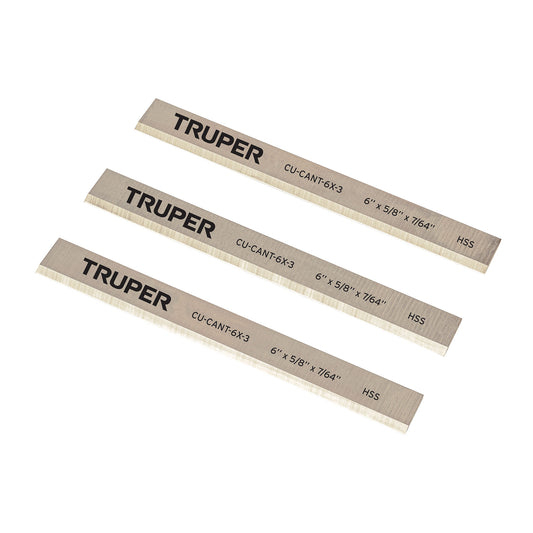 CUCHILLAS PARA CANTEADORA TRUPER 6 PULGADAS