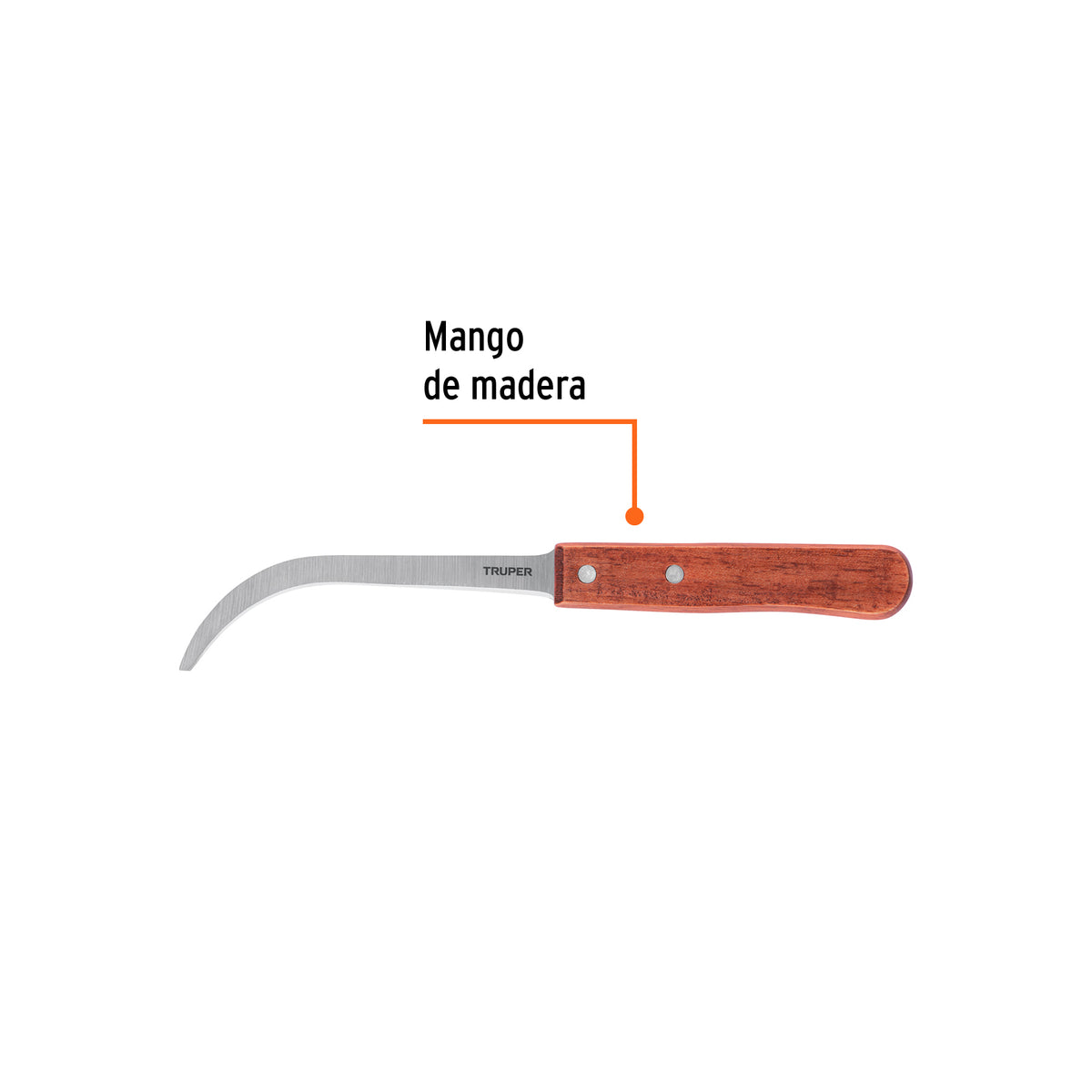 CUCHILLO MANGO MADERA BANANERO CUBA-5 TRUPER