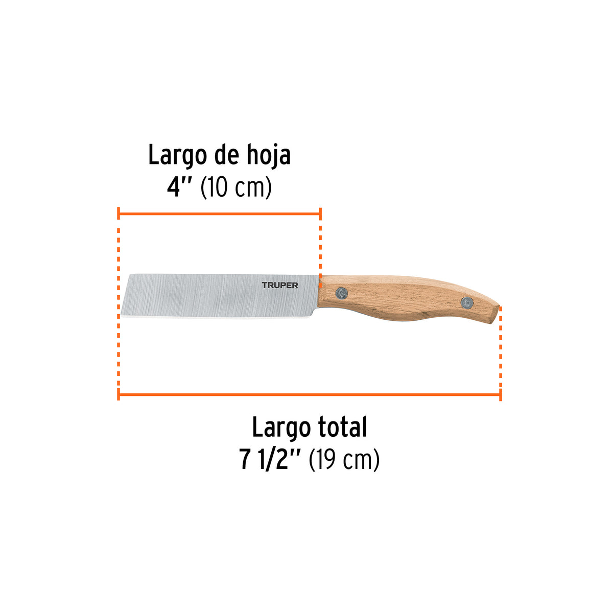 CUCHILLO CUEL-6 M/MADERA PARA ELECTRICISTA TRUPER