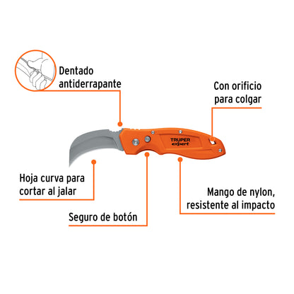 CUCHILLO PARA ELECTRICISTA TRUPER EXPERT