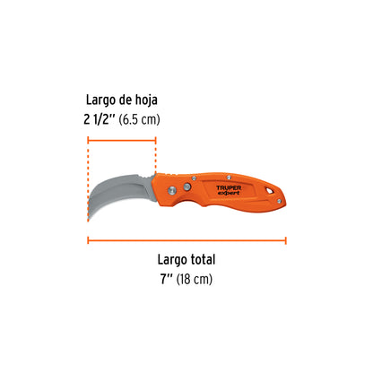 CUCHILLO PARA ELECTRICISTA TRUPER EXPERT
