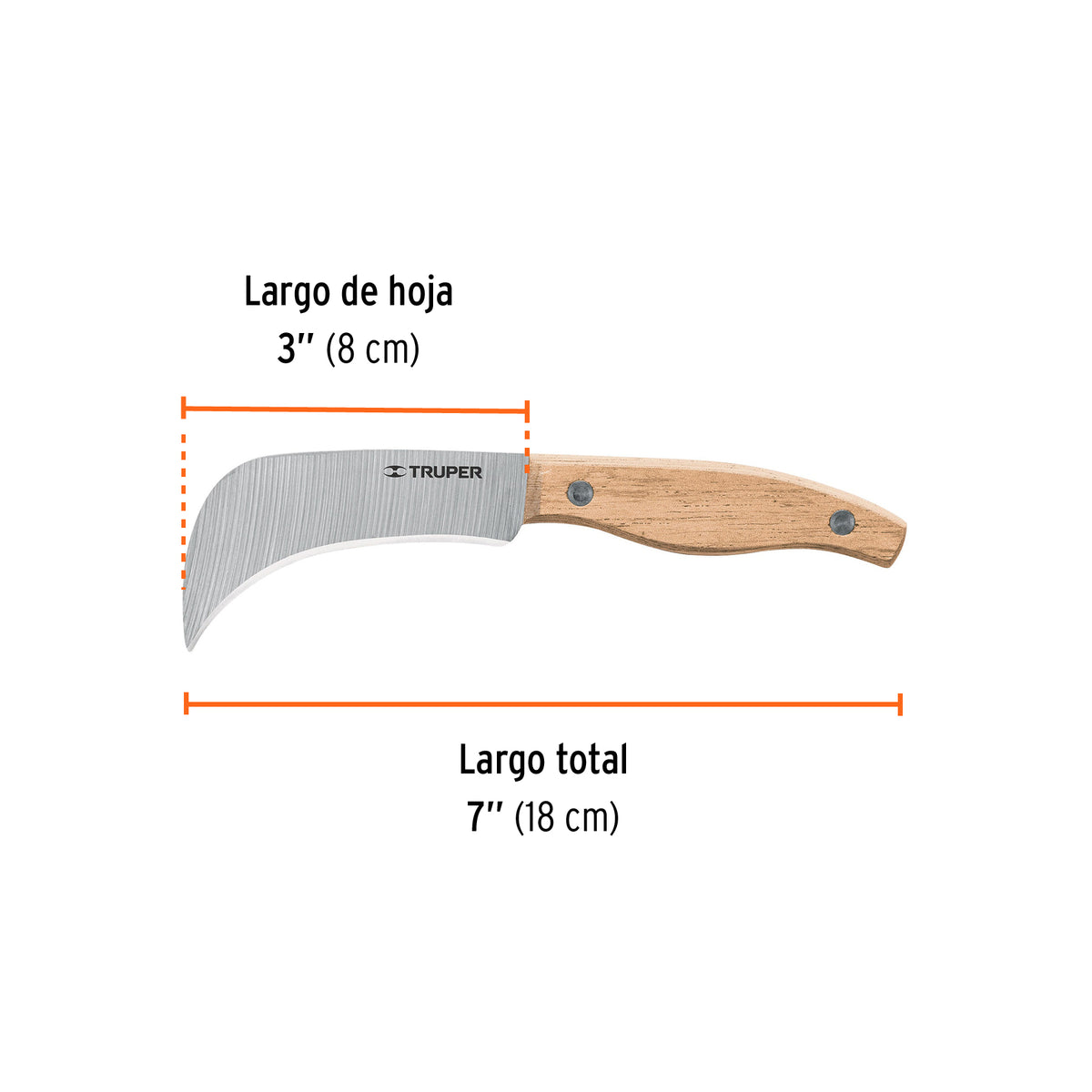CUCHILLO CULI-6 M/MADERA PARA ELECTRICISTA TRUPER
