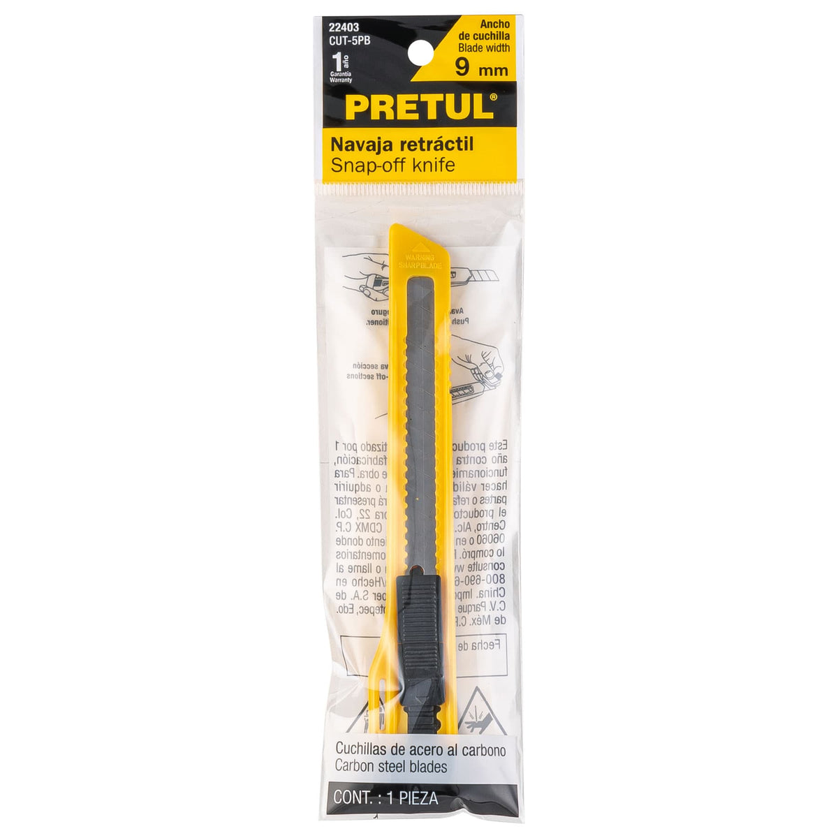 CUCHILLA PARA TAPICERO 5 CUT-5PB PRETUL BLIS