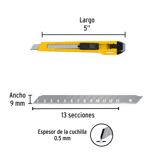 CUCHILLA PARA TAPICERO 5 CUT-5PB PRETUL BLIS