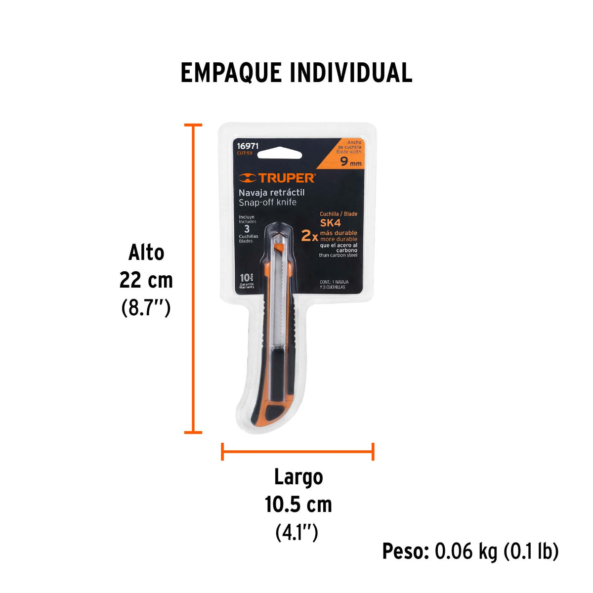 CUCHILLA PARA TAPICERO 5 CUT-5X TRUPER