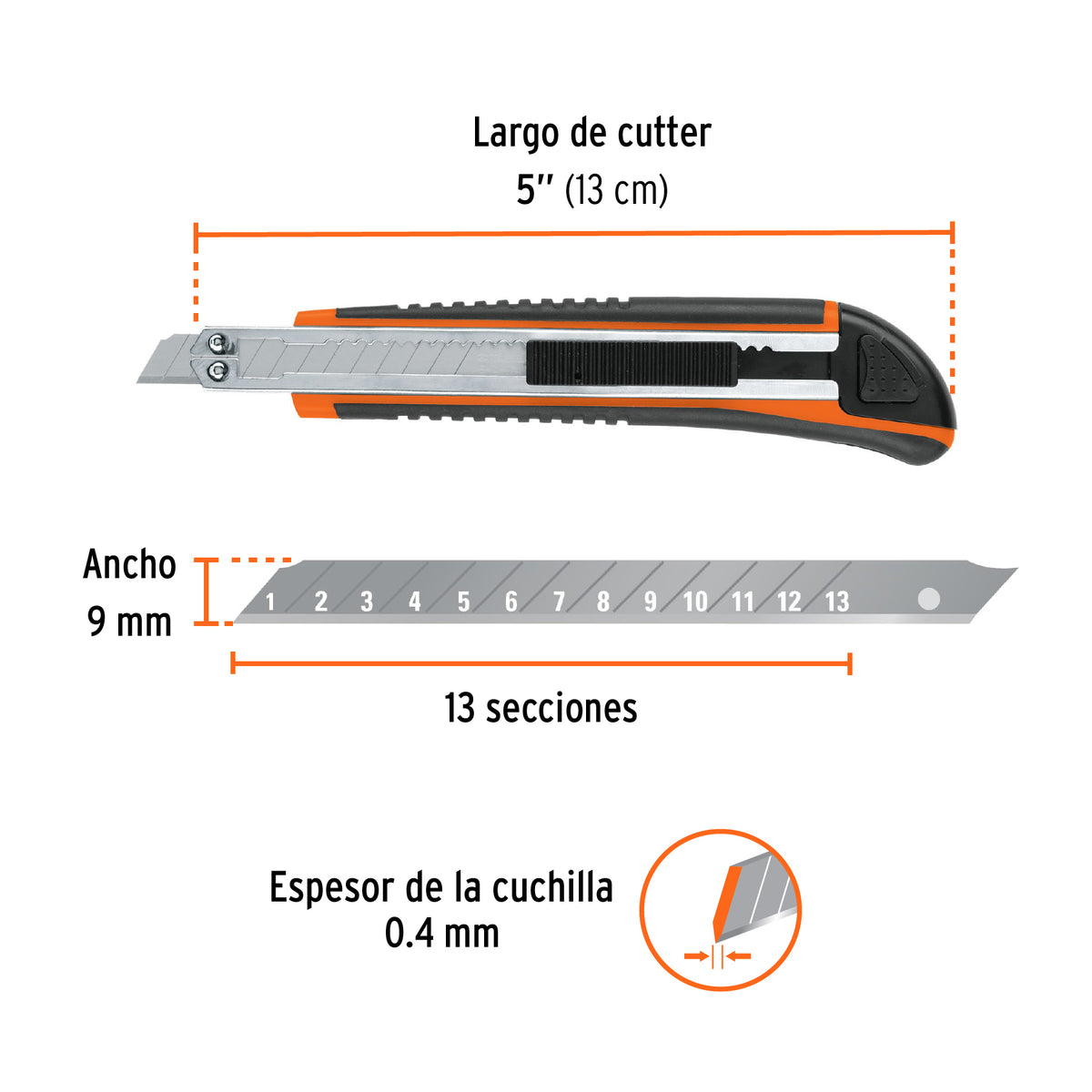 CUCHILLA PARA TAPICERO 5 CUT-5X TRUPER