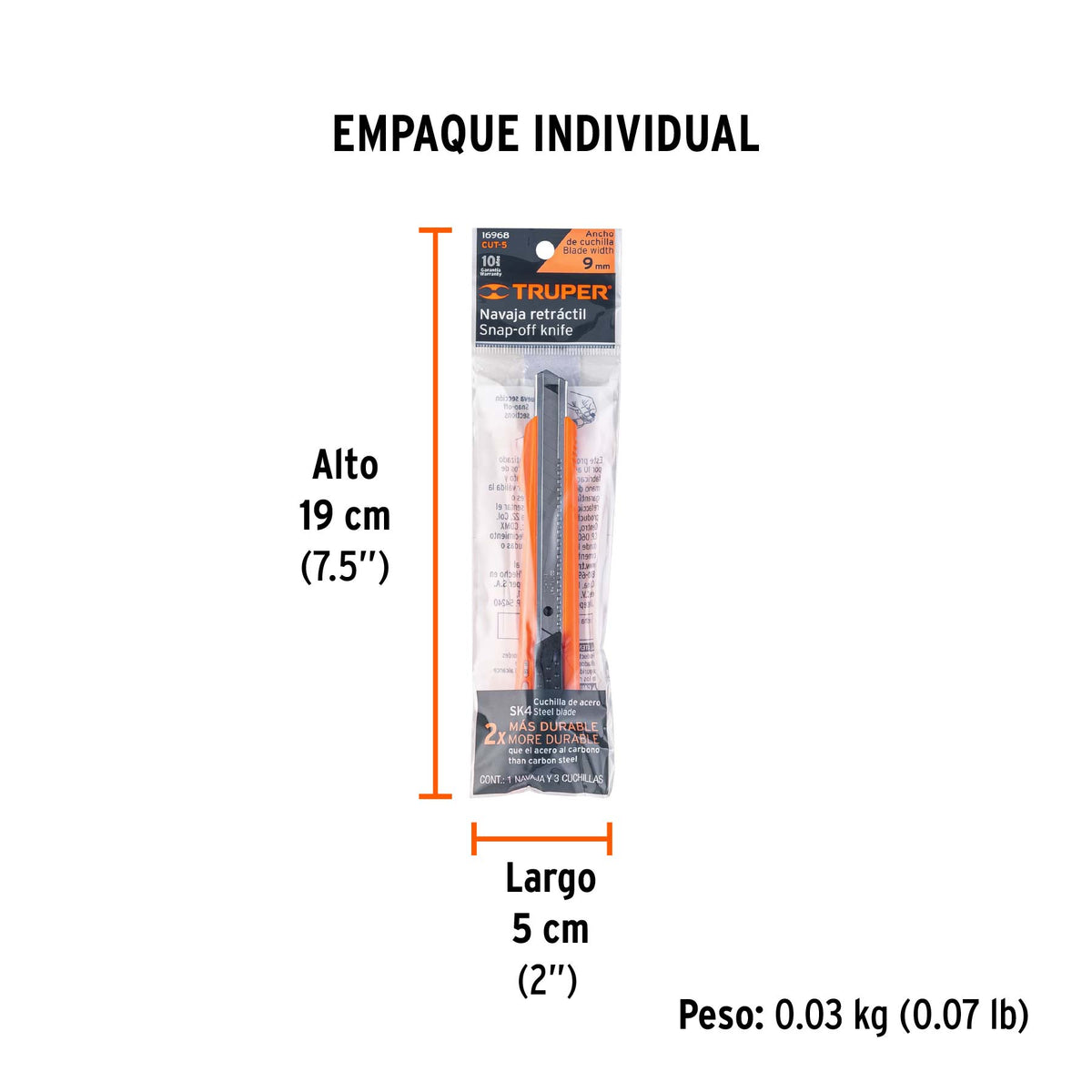 CUCHILLA PARA TAPICERO 5 CUT-5 TRUPER