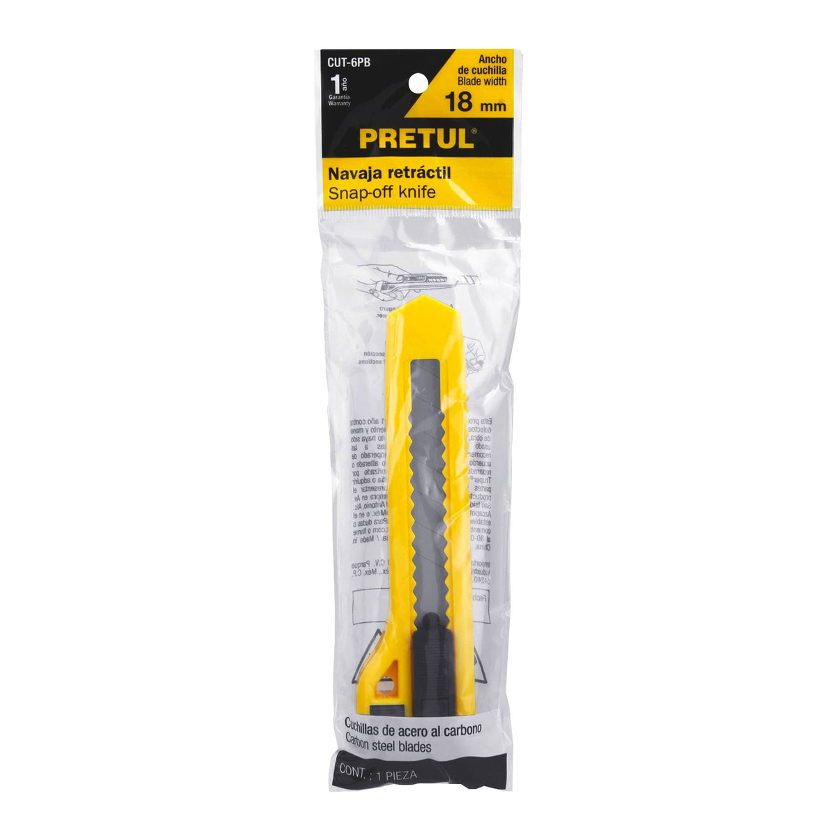 CUCHILLA PARA TAPICERO 6 CUT-6PB PRETUL