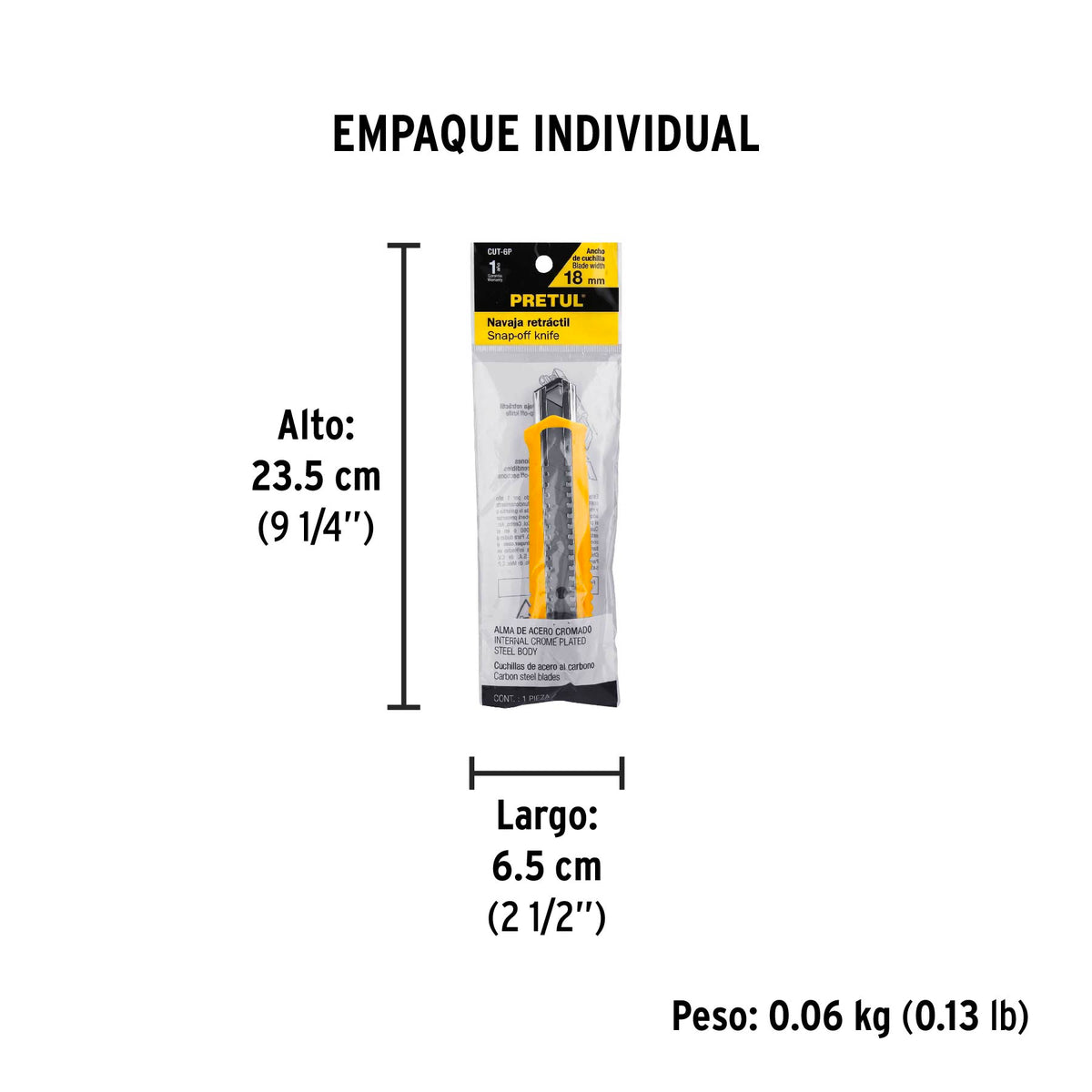 CUCHILLA PARA TAPICERO 6' CUT-6P PRETUL