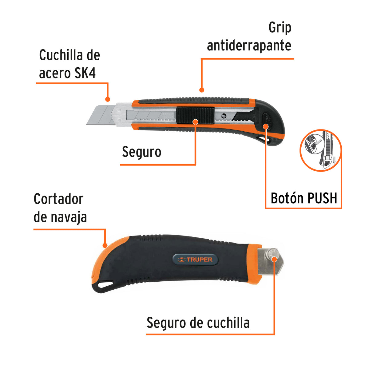 CUCHILLA PARA TAPICERO 7 CUT-7X TRUPER