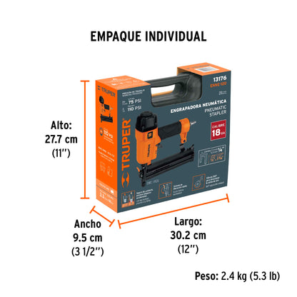 GRAPADORA NEUMATICA CAL. 18 ENNE-120 TRUPER