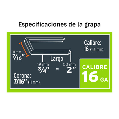 GRAPADORA NEUMATICA CAL. 16 ENNE-160 TRUPER