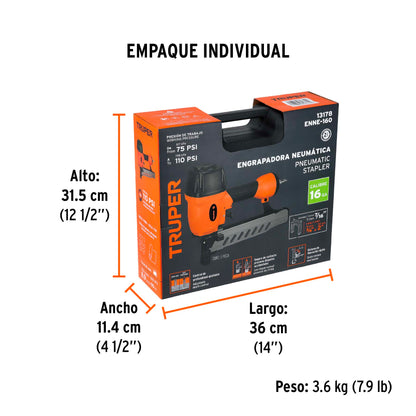 GRAPADORA NEUMATICA CAL. 16 ENNE-160 TRUPER