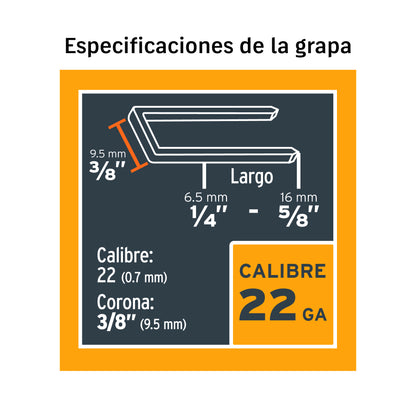 GRAPADORA NEUMATICA CAL. 22 ENNE-70 TRUPER