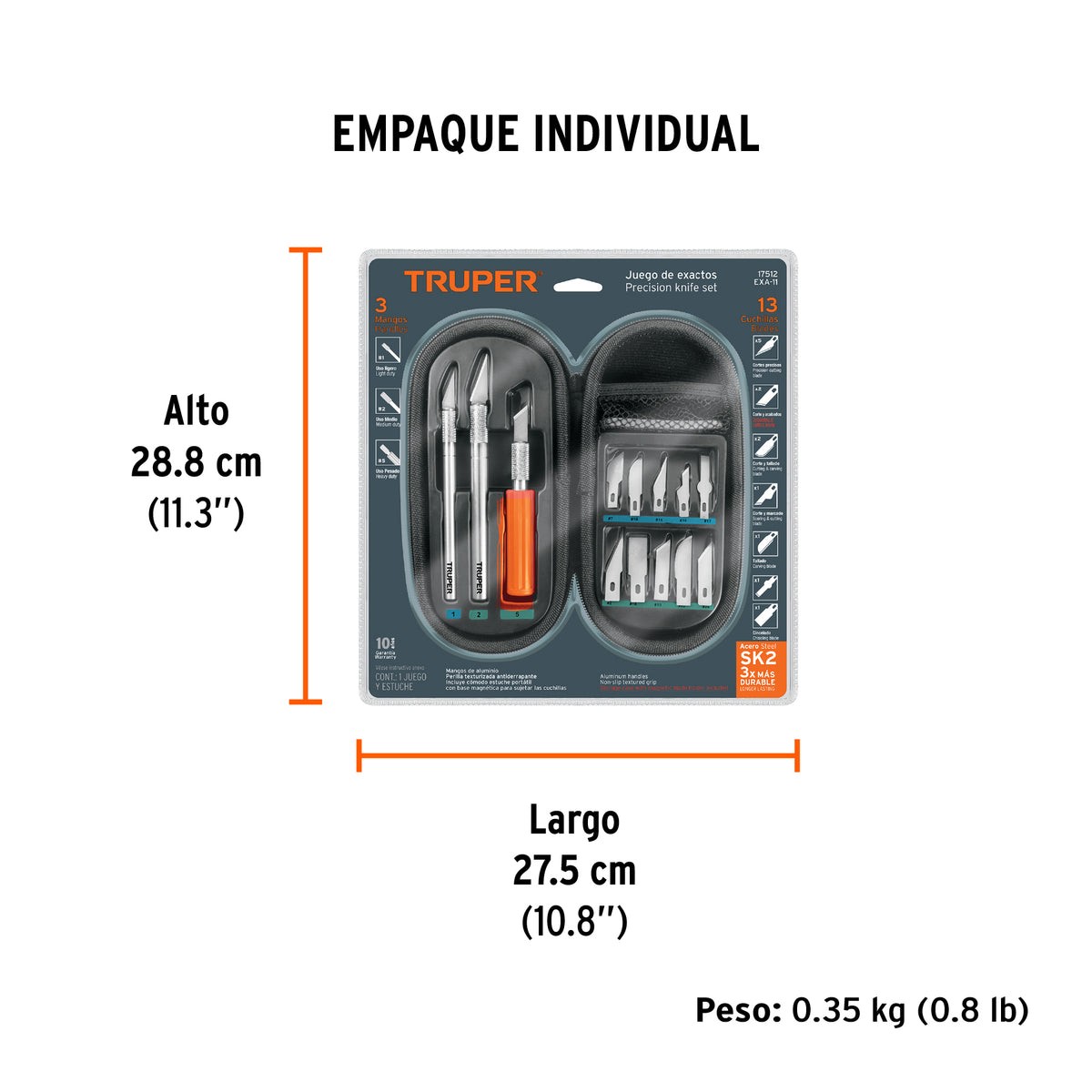 BISTURI PRECISION 11-PCS TRUPER
