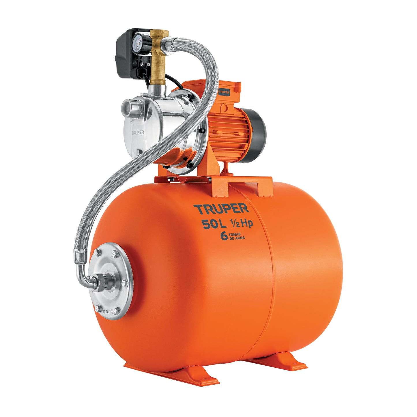 BOMBA PARA AGUA 1/2-HP 50 LTRS TRUPER HIDRO HIDR-1/2X50