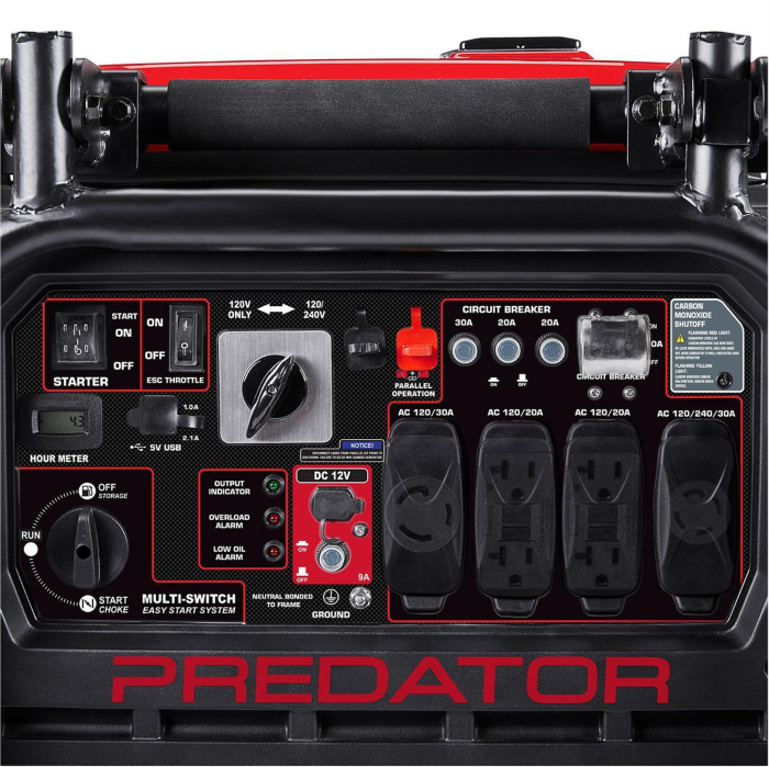 GENERADOR SILENCIOSO INVERTER PREDATOR DE 9500 WATTS