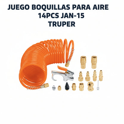 JUEGO BOQUILLAS PARA AIRE 14PCS JAN-15 TRUPER