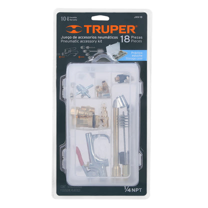 JUEGO BOQUILLAS PARA AIRE 18PCS JAN-18 TRUPER
