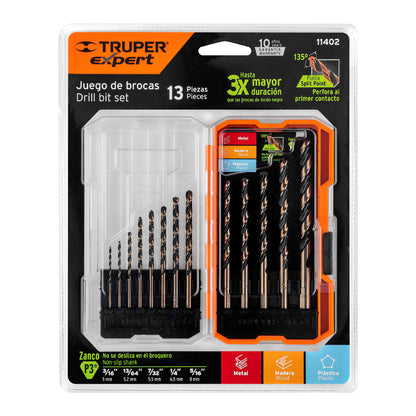 BROCAS TRUPER 13-PCS JBAV-13 PARA HIERRO