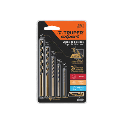 BROCAS TRUPER 5-PCS JBAV-5 MIXTO HIE/MAD