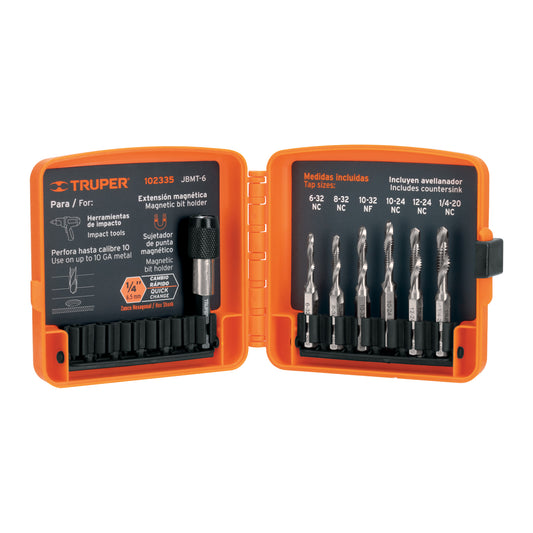 BROCA MACHUELO PARA HIERRO 6PCS TRUPER