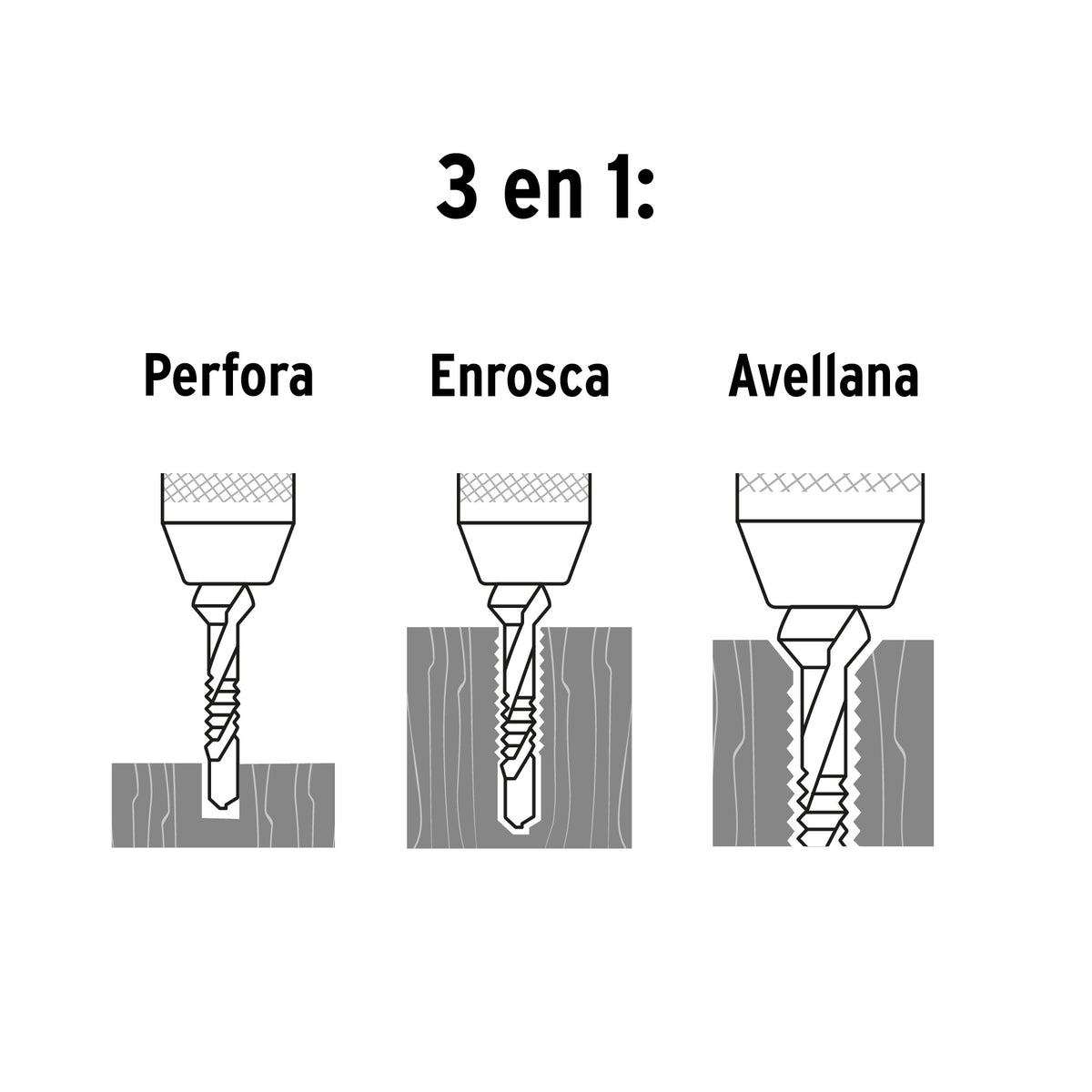 BROCA MACHUELO PARA HIERRO 6PCS TRUPER