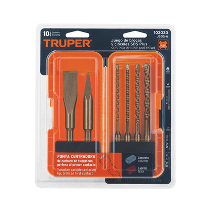 BROCAS TRUPER 6-PCS CON CINCELES JSDS-6